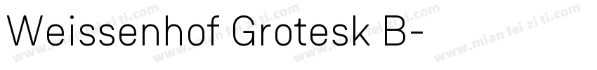 Weissenhof Grotesk B字体转换